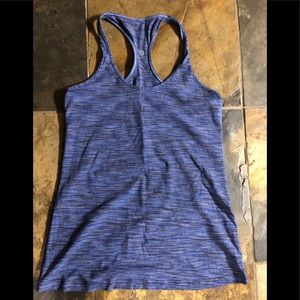 Lululemon blue and black cool racerback tank
